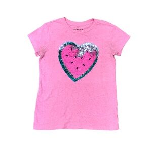 ❤️🆕 Crewcuts J. Crew Pink Watermelon Sequin Tee